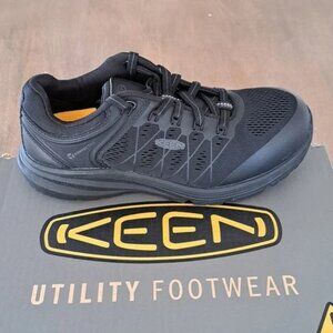 Keen Vista Energy Work Shoe (Carbon Toe) - Color: Black/Raven - Size: Women 9